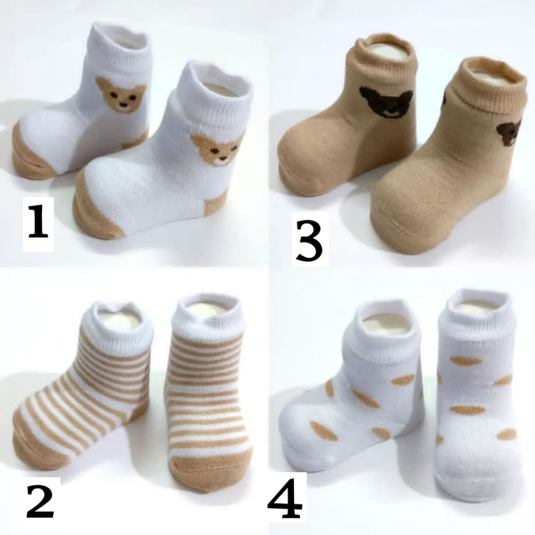 جوراب نوزادی طرح تدی