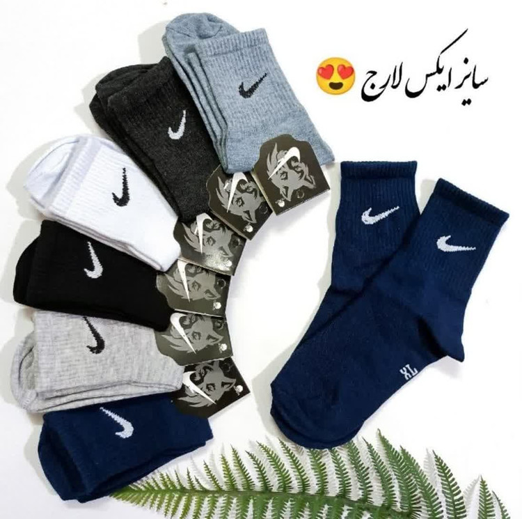 جوراب ساقدار کش انگلیسی طرح نایک مناسب 2 تا 14 سال