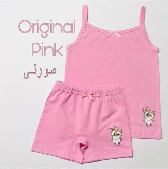ست تاپ و شورت پادار دخترانه تانیش مناسب ۲ تا ۱۲ سال
