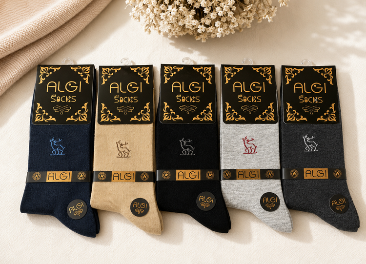 جوراب مردانه ساقدار اعلا طرح گوزن